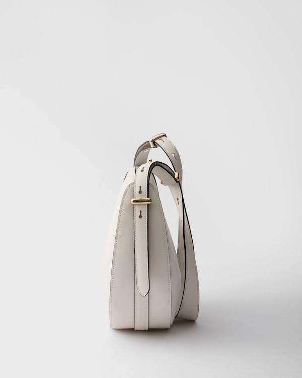 Bolso bandolera Prada Arqué de piel pequeño - Blanco Bolso bandolera Prada Arqué de piel pequeño - Blanco