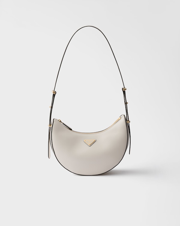 Bolso bandolera Prada Arqué de piel pequeño - Blanco Bolso bandolera Prada Arqué de piel pequeño - Blanco