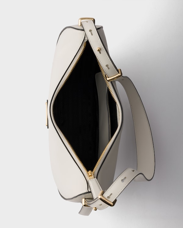 Bolso bandolera Prada Arqué de piel pequeño - Blanco Bolso bandolera Prada Arqué de piel pequeño - Blanco
