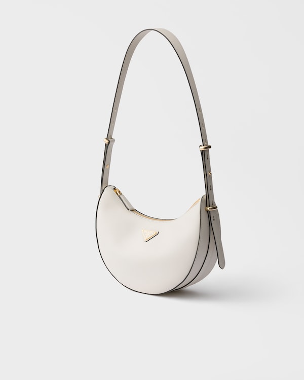 Bolso bandolera Prada Arqué de piel pequeño - Blanco Bolso bandolera Prada Arqué de piel pequeño - Blanco