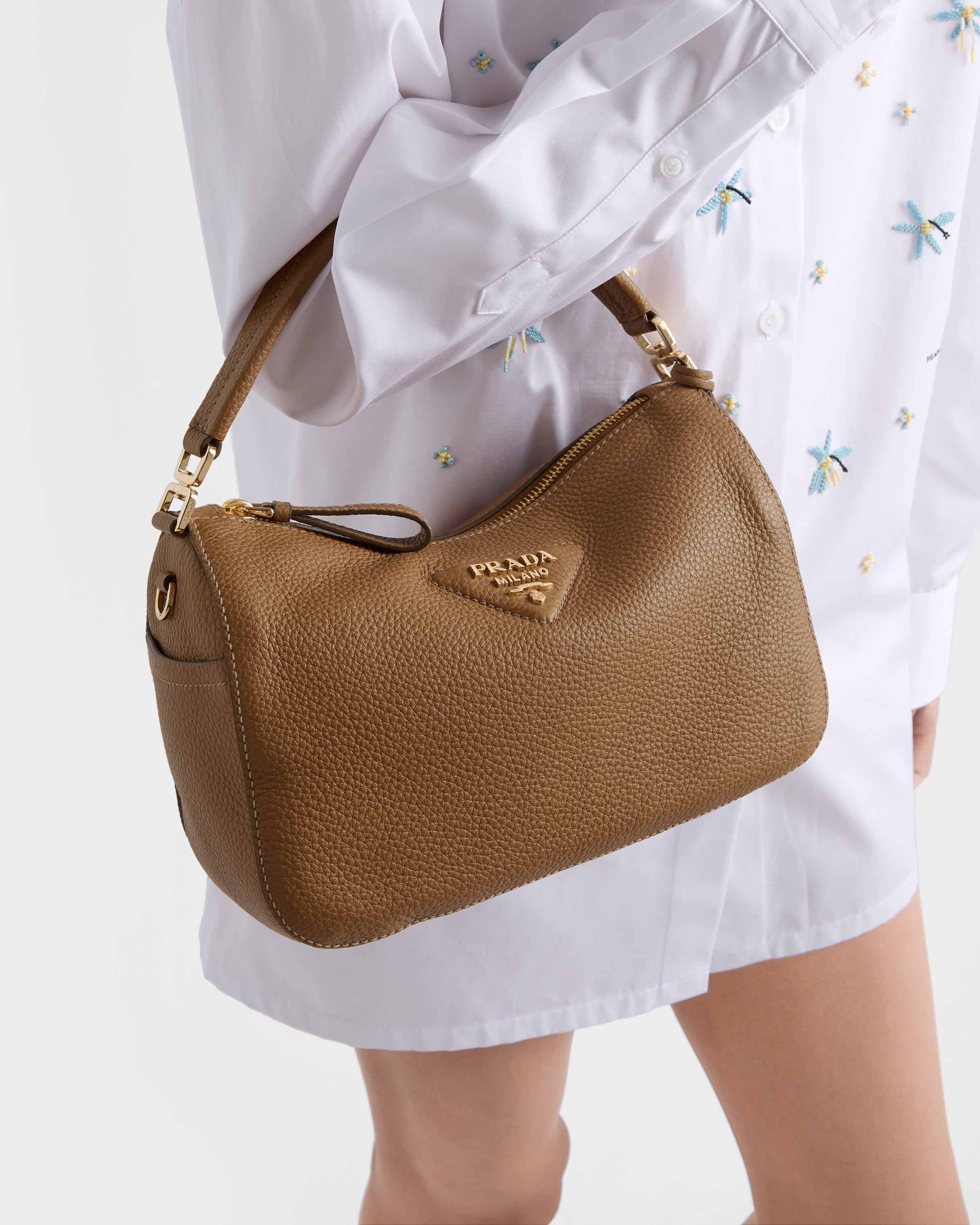 あ*♡様 プラダ Caramel Small leather bag | PRADA - United States