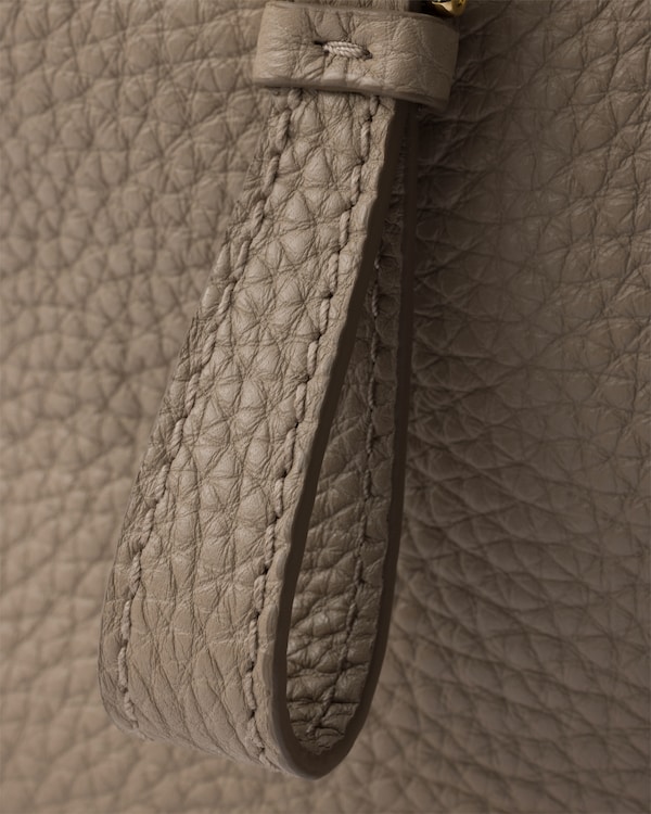 Bolso de piel pequeño - Gris arcilla Bolso de piel pequeño - Gris arcilla