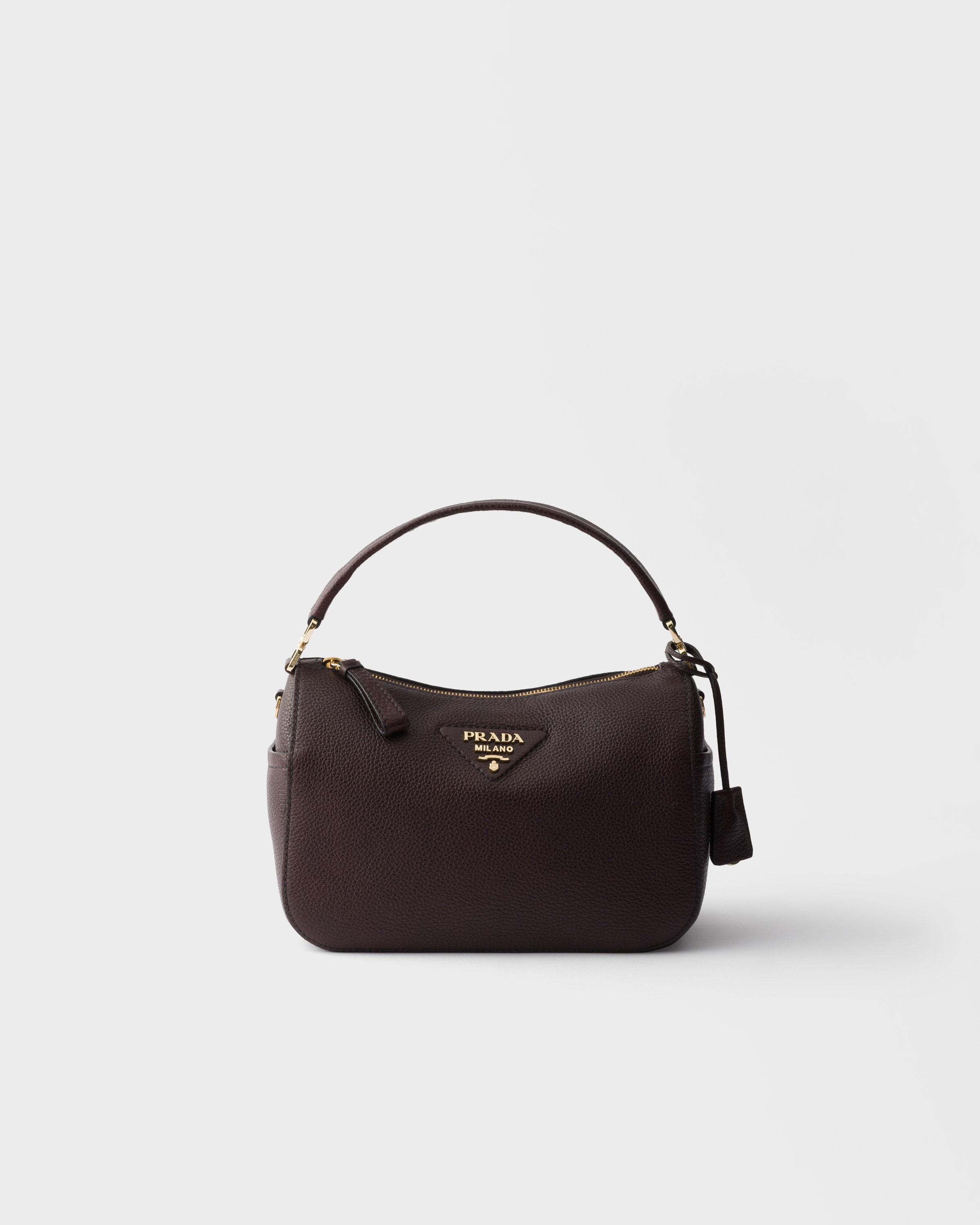 ダークブラウン スモール レザー バッグ | PRADA - 日本