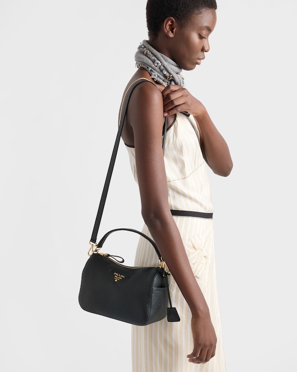 Small leather bag - Black Small leather bag - Black