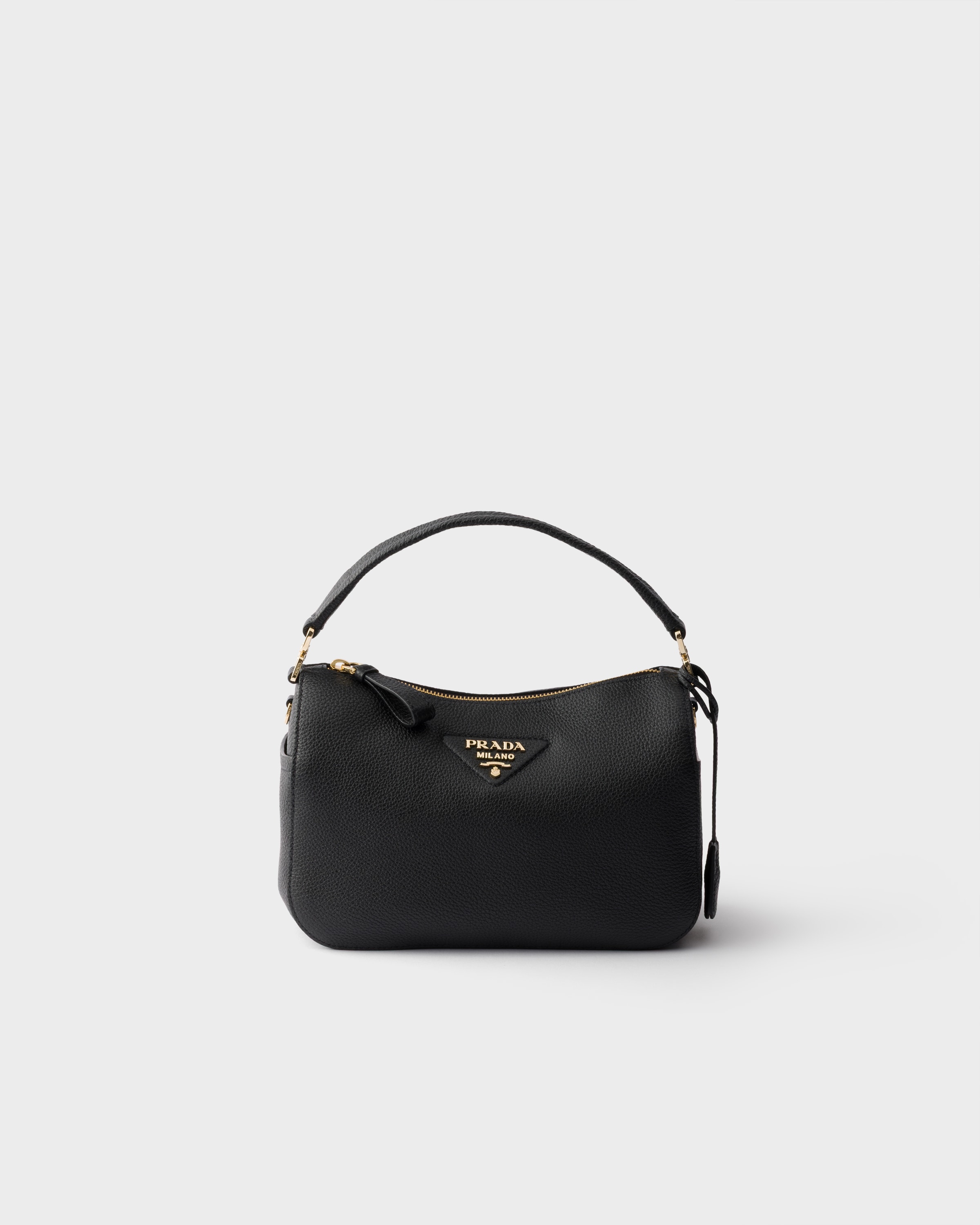 ブラック スモール レザー バッグ | PRADA - 日本