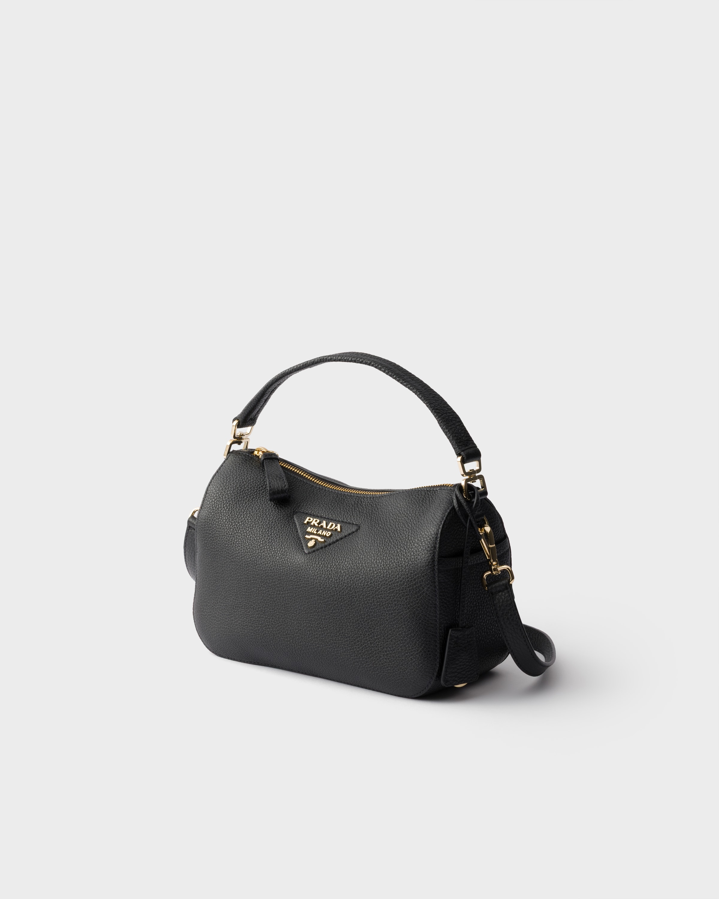 ブラック スモール レザー バッグ | PRADA - 日本