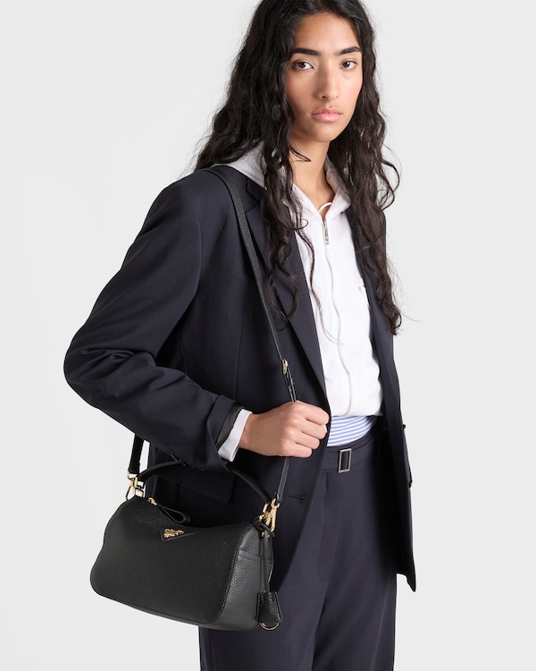 Small leather bag - Black Small leather bag - Black