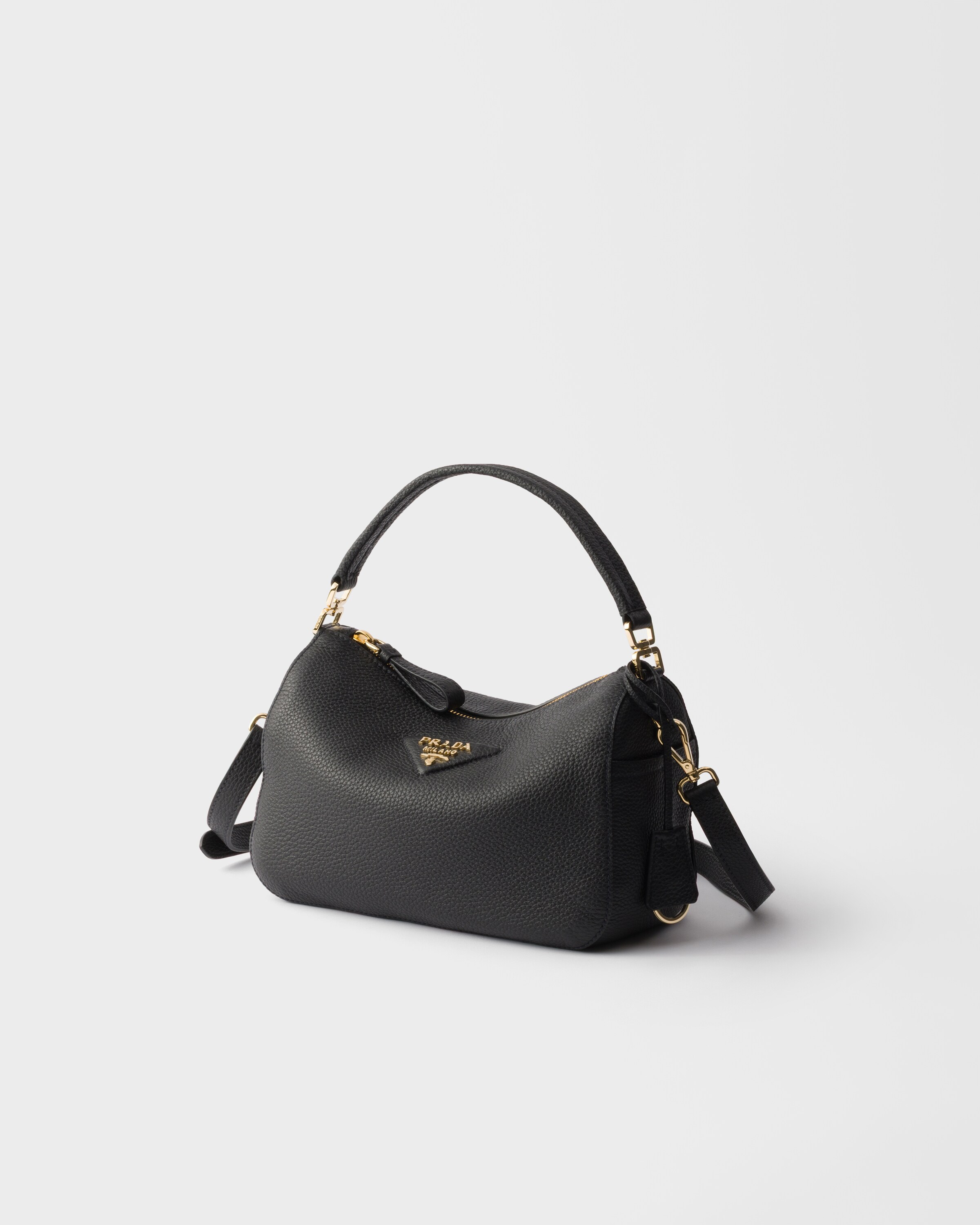 ブラック スモール レザー バッグ | PRADA - 日本