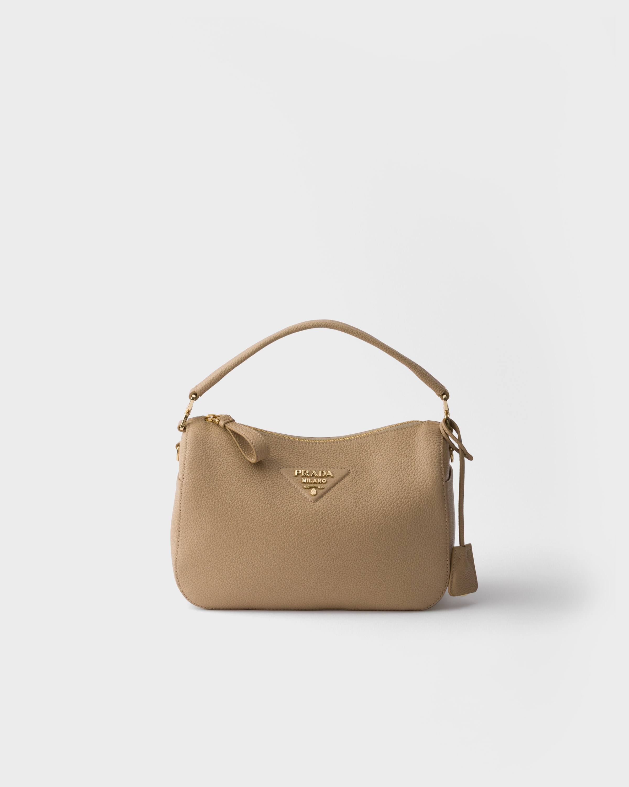Sand Beige Small Leather Bag | PRADA - United States