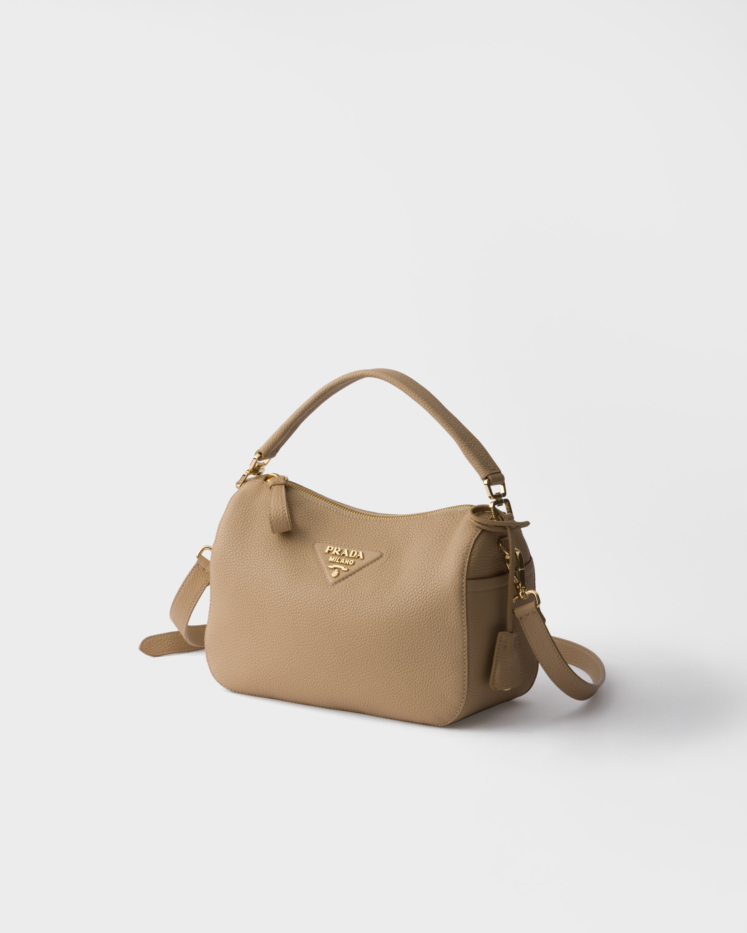 Sand Beige Small leather bag | PRADA - United States