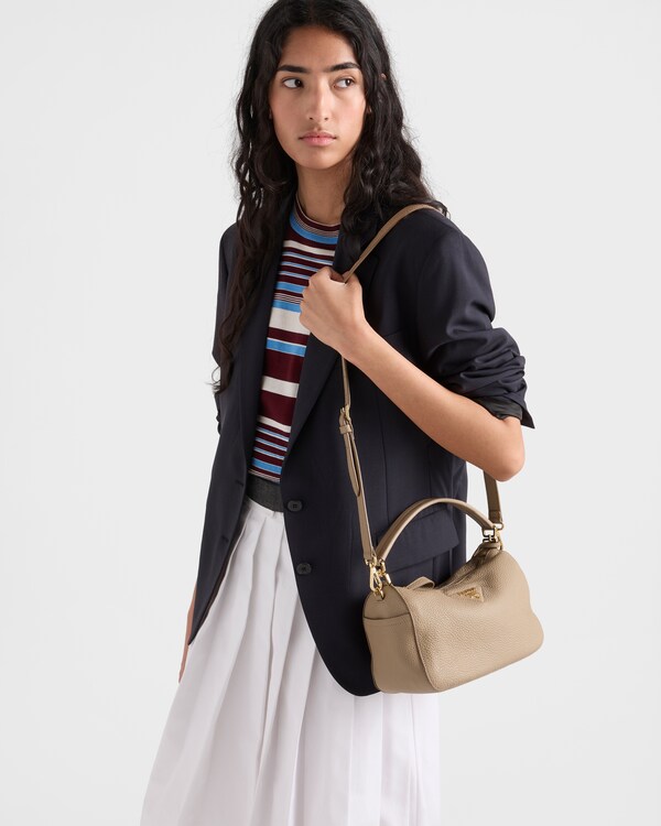 Small leather bag - Cameo Beige Small leather bag - Cameo Beige