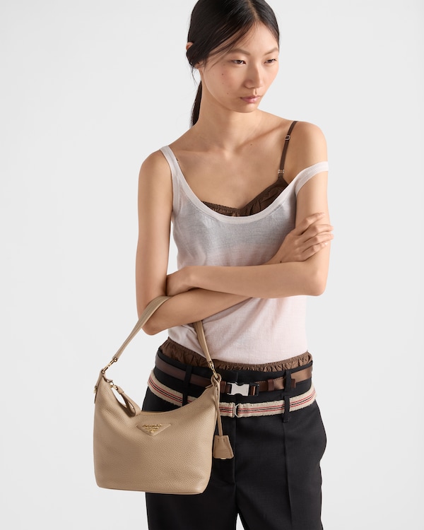 Leather mini-bag - Cameo Beige Leather mini-bag - Cameo Beige