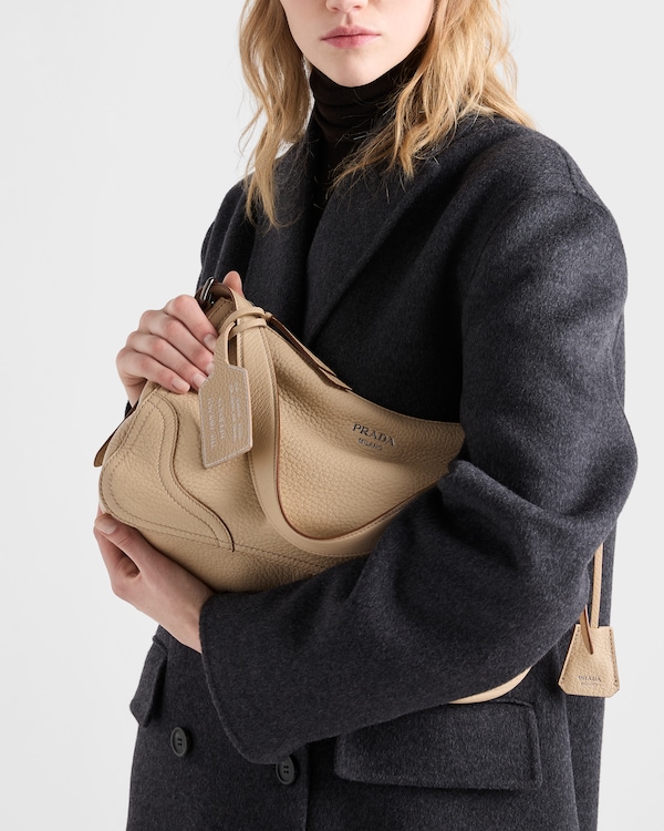 Prada Aimèe large leather shoulder bag - Sand Beige Prada Aimèe large leather shoulder bag - Sand Beige