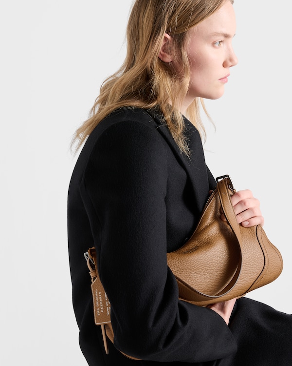 Bolso bandolera Prada Aimée de piel grande - Caramelo Bolso bandolera Prada Aimée de piel grande - Caramelo