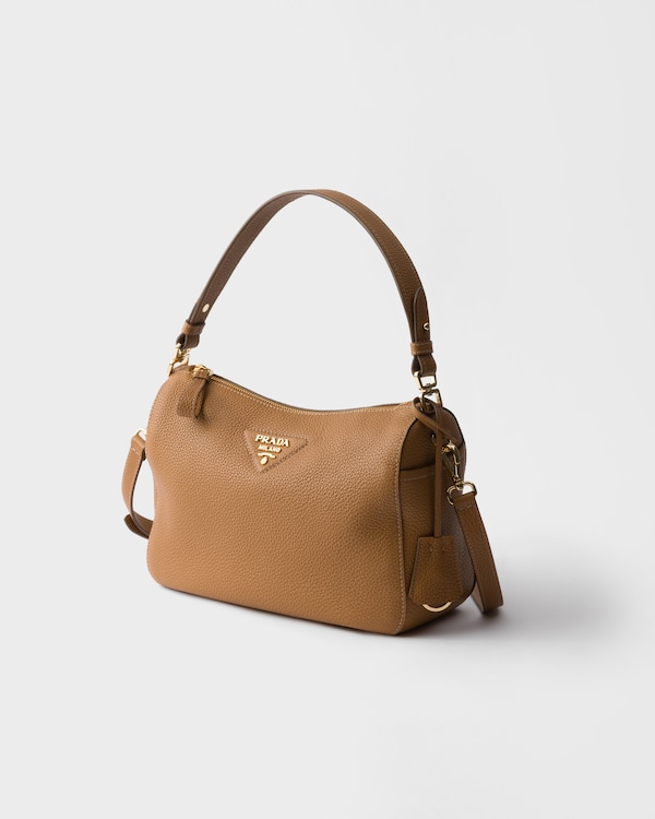 Medium leather shoulder bag - Caramel Medium leather shoulder bag - Caramel