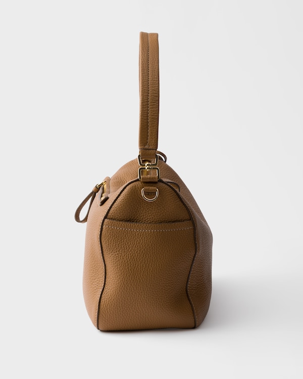 Medium leather shoulder bag - Caramel Medium leather shoulder bag - Caramel