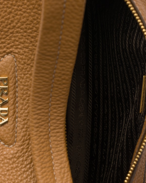 Medium leather shoulder bag - Caramel Medium leather shoulder bag - Caramel