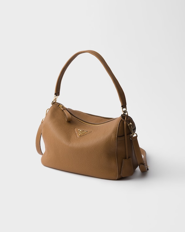 Medium leather shoulder bag - Caramel Medium leather shoulder bag - Caramel