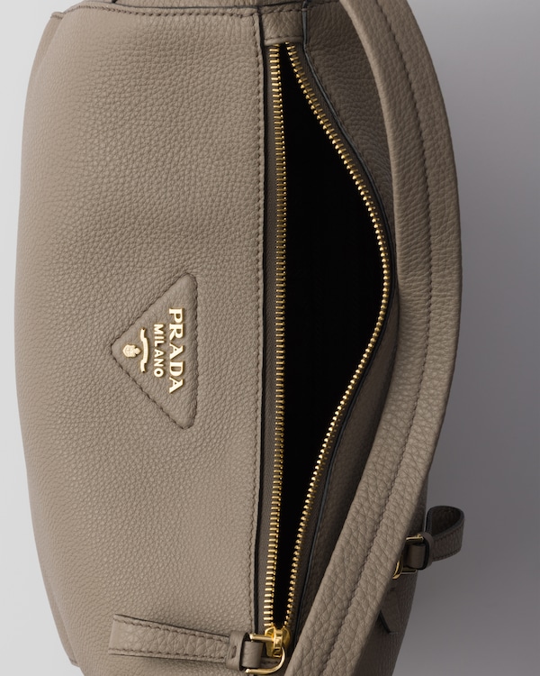 Medium leather shoulder bag - Clay Gray Medium leather shoulder bag - Clay Gray