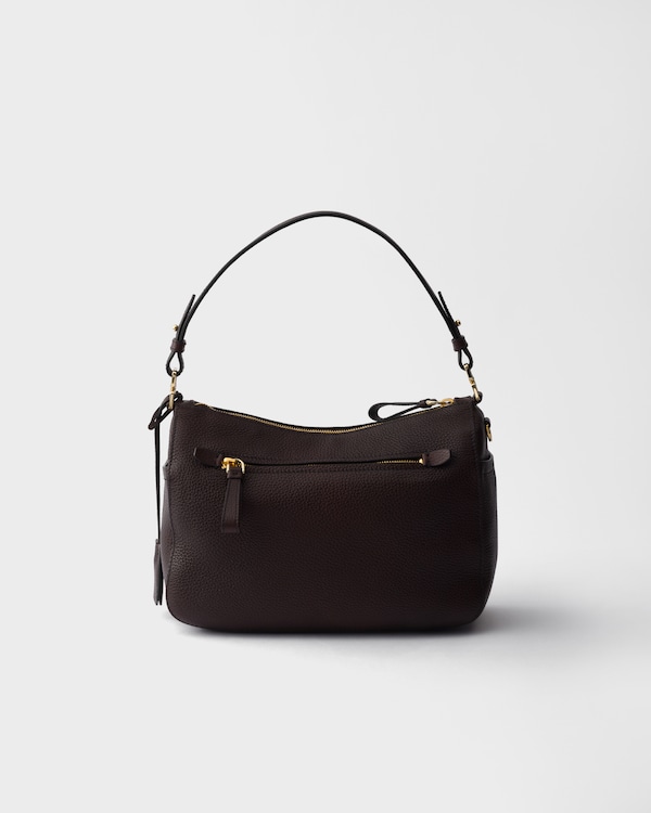 Sac porté épaule en cuir - Brun Foncé Sac porté épaule en cuir - Brun Foncé