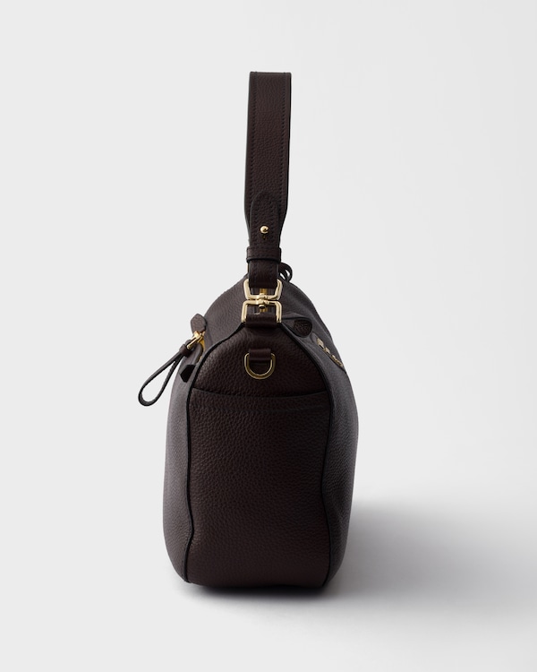 Sac porté épaule en cuir - Brun Foncé Sac porté épaule en cuir - Brun Foncé