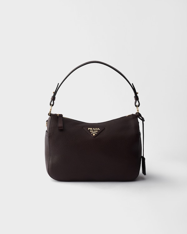 Sac porté épaule en cuir - Brun Foncé Sac porté épaule en cuir - Brun Foncé