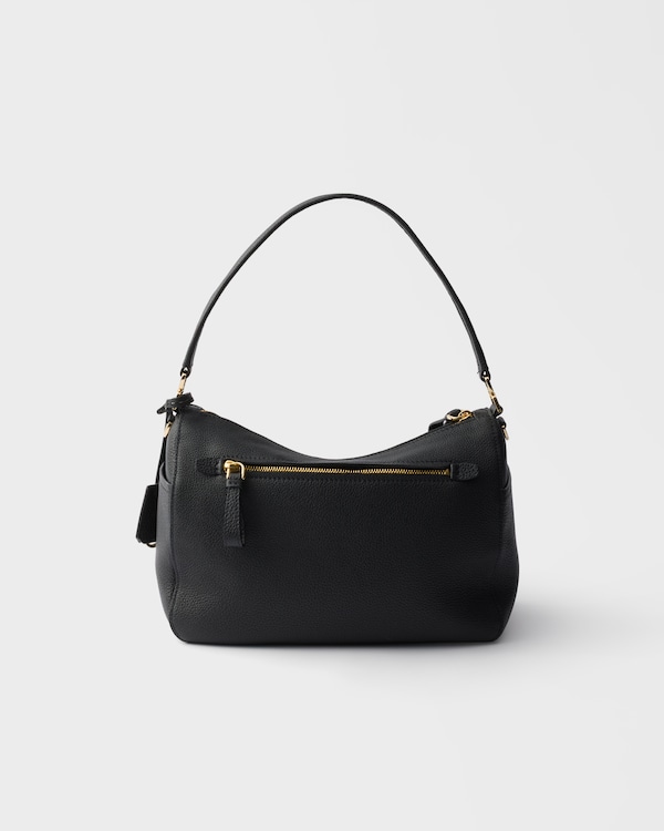 Medium leather shoulder bag - Black Medium leather shoulder bag - Black