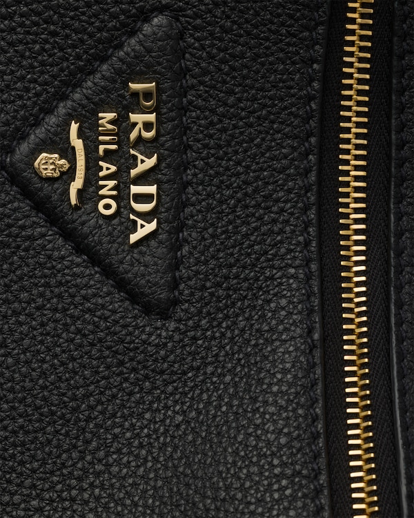 Medium leather shoulder bag - Black Medium leather shoulder bag - Black