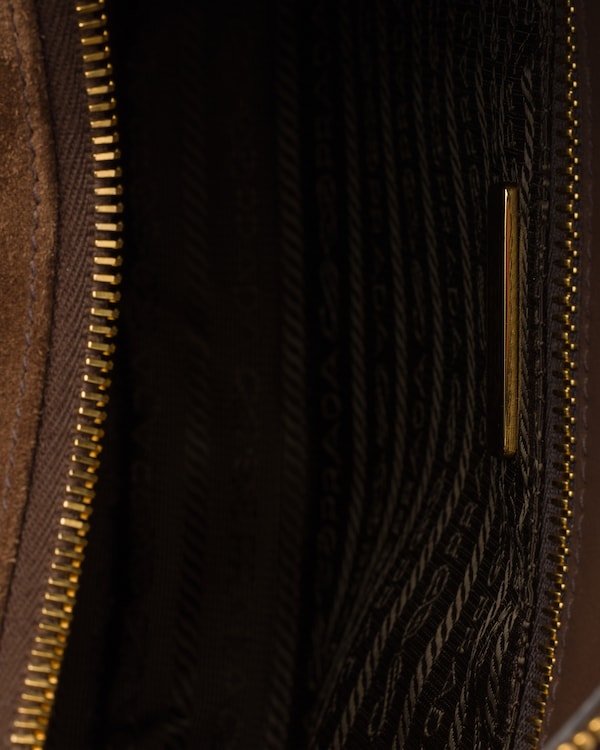 Prada Fold large suede bag - Cocoa Brown Prada Fold large suede bag - Cocoa Brown