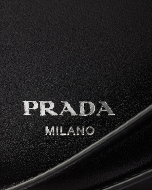 Large leather shoulder bag - Black Large leather shoulder bag - Black