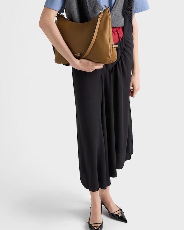 Prada Fold large leather shoulder bag - Caramel Prada Fold large leather shoulder bag - Caramel