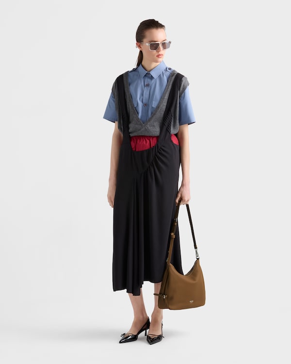 Prada Fold large leather shoulder bag - Caramel Prada Fold large leather shoulder bag - Caramel