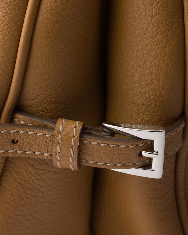 Prada Fold large leather shoulder bag - Caramel Prada Fold large leather shoulder bag - Caramel