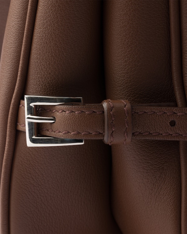 Large leather shoulder bag - Palisander Large leather shoulder bag - Palisander