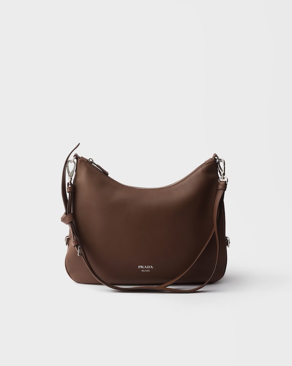 Large leather shoulder bag - Palisander Large leather shoulder bag - Palisander