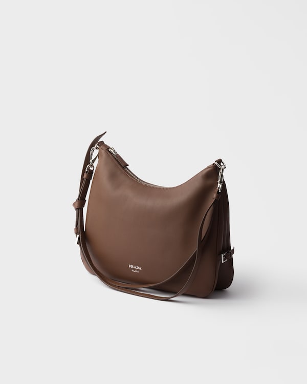 Large leather shoulder bag - Palisander Large leather shoulder bag - Palisander