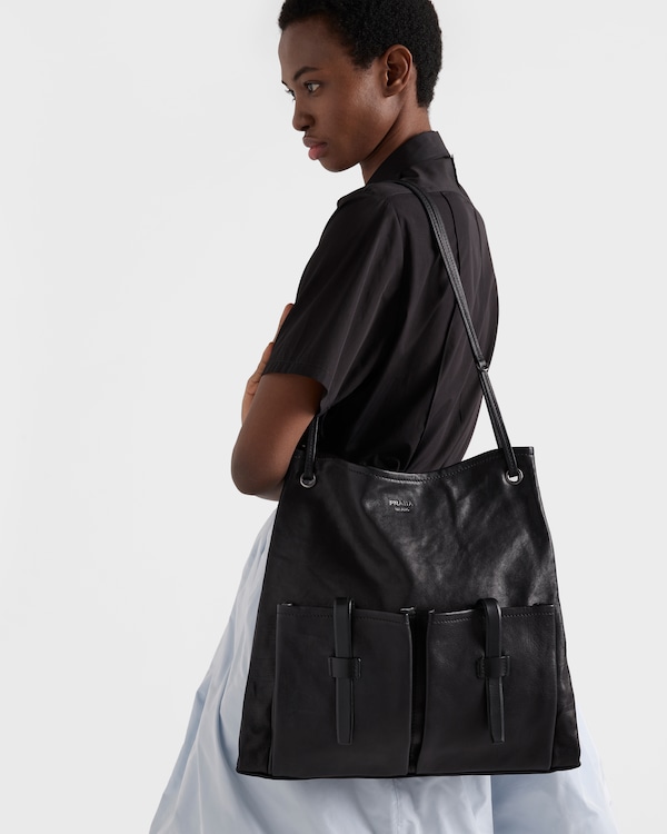 Prada Route large leather bag - Black Prada Route large leather bag - Black