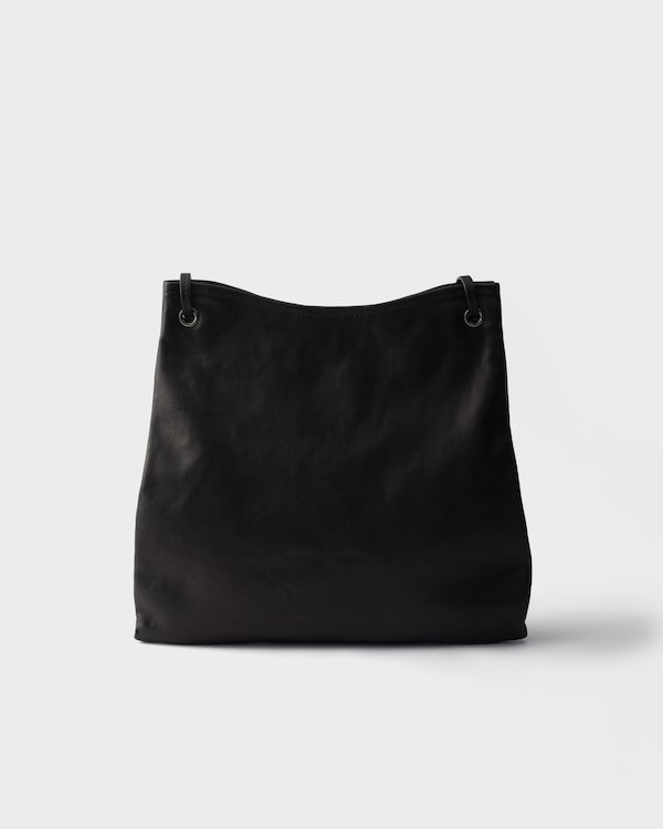 Grand sac en cuir - Noir Grand sac en cuir - Noir