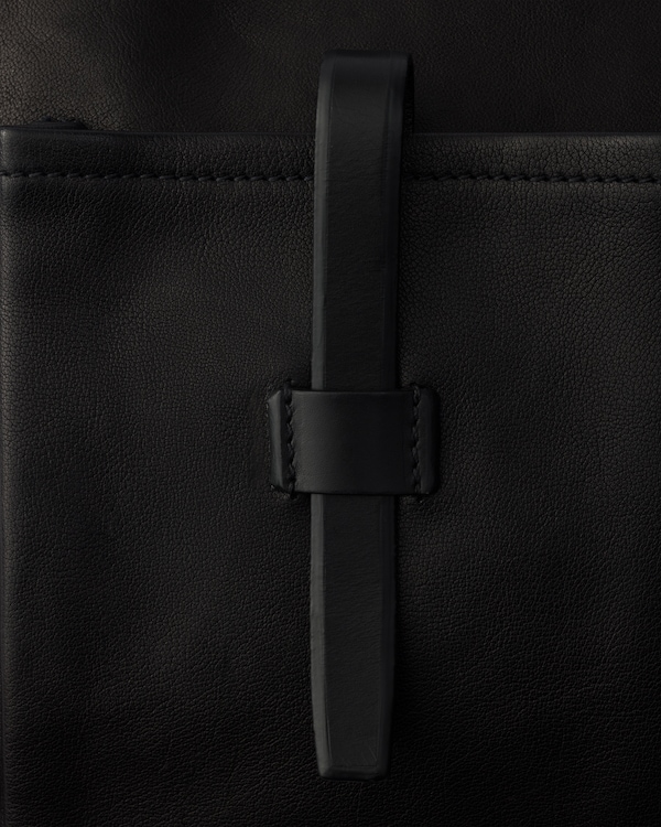 Grand sac en cuir - Noir Grand sac en cuir - Noir