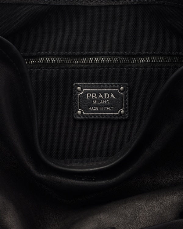 Grand sac en cuir - Noir Grand sac en cuir - Noir