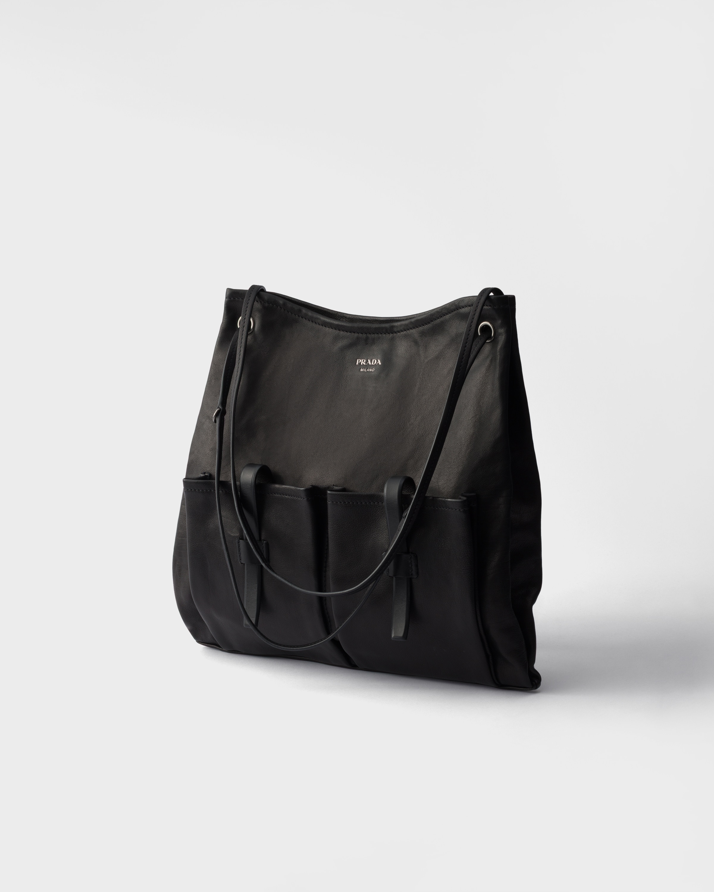 PRADA バック Black Prada Mariner large Re-Nylon shoulder bag | PRADA - United