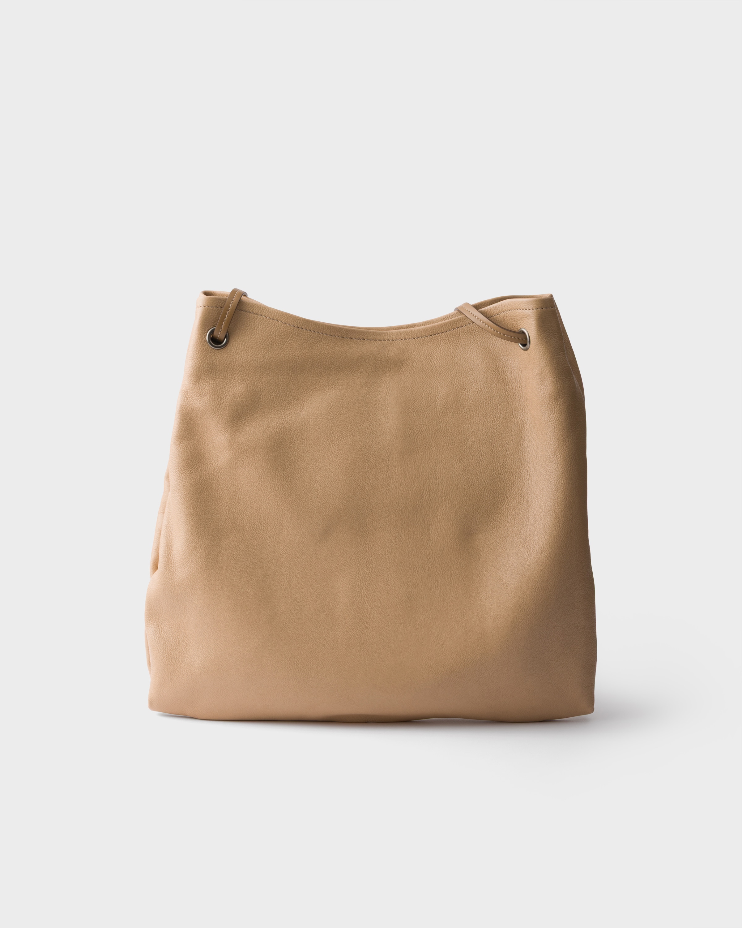 Sand Beige Prada Route large leather bag | PRADA - United States