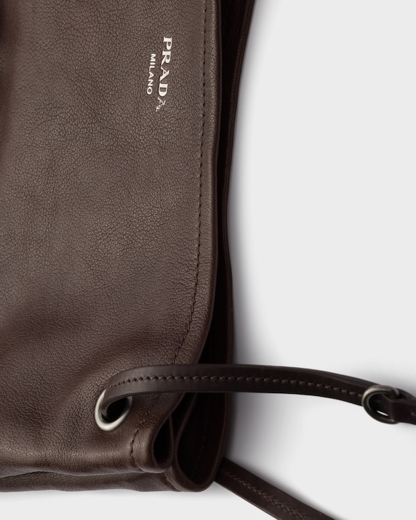 Grand sac en cuir - Marron Cacao Grand sac en cuir - Marron Cacao