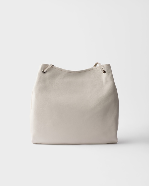 Prada Route large leather bag - Chalk White Prada Route large leather bag - Chalk White