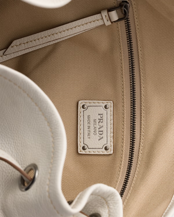 Prada Route large leather bag - Chalk White Prada Route large leather bag - Chalk White