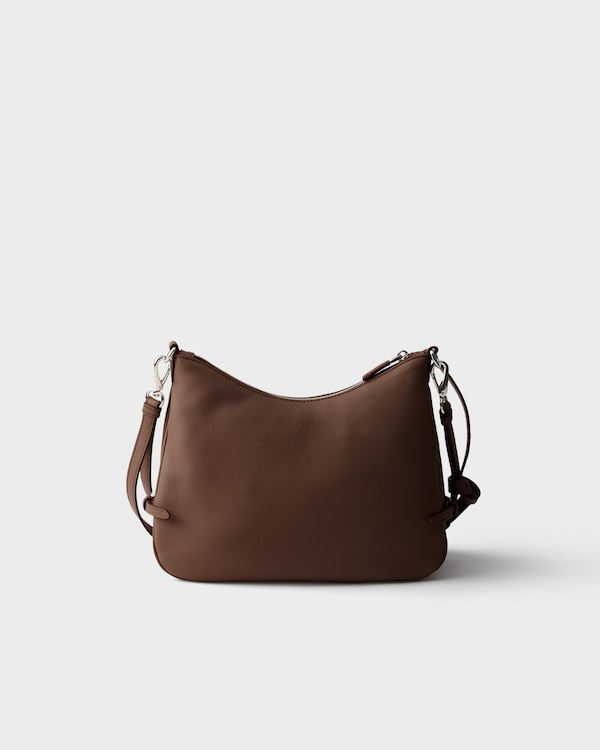 Prada Fold medium leather bag - Palisander Prada Fold medium leather bag - Palisander