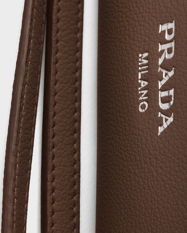 Prada Fold medium leather bag - Palisander Prada Fold medium leather bag - Palisander