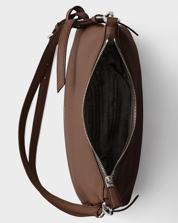 Prada Fold medium leather bag - Palisander Prada Fold medium leather bag - Palisander