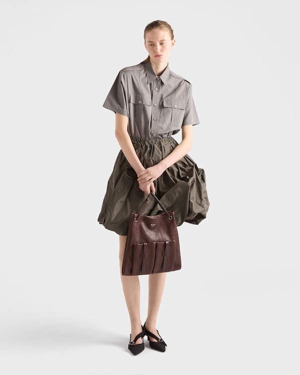 Large leather bag - Cocoa Brown Large leather bag - Cocoa Brown