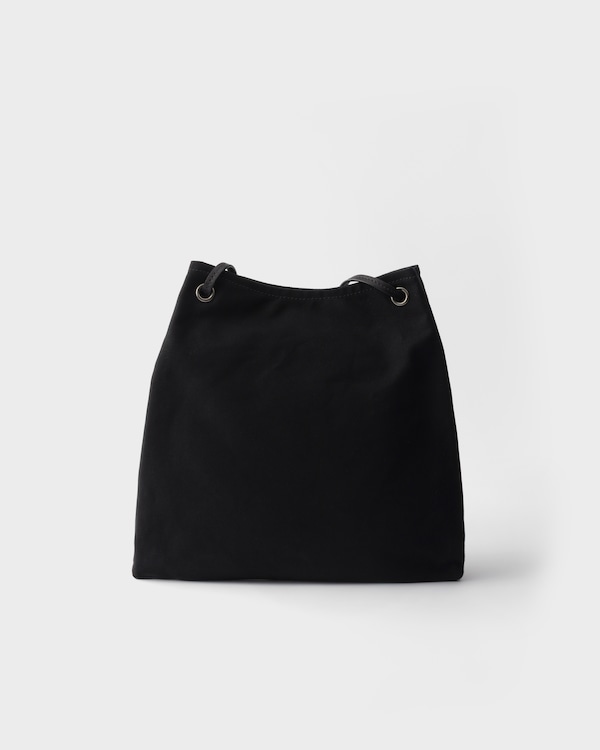 Große Prada Route Tasche aus Canvas und Leder - Schwarz Große Prada Route Tasche aus Canvas und Leder - Schwarz
